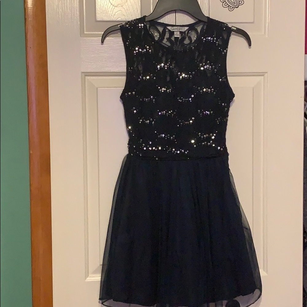 NWOT Navy Sequined Formal Dress